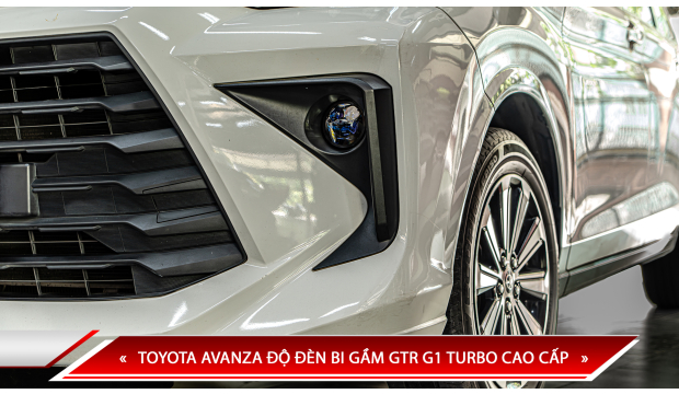 TOYOTA AVANZA ĐỘ ĐÈN BI GẦM GTR G1 TURBO CAO CẤP